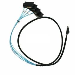 Кабель Mini SAS SFF-8087 на 4 SAS SFF-8482 с питанием 15pin SATA